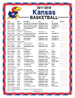 Kansas university basketball schedule - Kansas. Jayhawks. ESPN has the full 2023-24 Kansas Jayhawks Regular Season NCAAW schedule. Includes game times, TV listings and ticket information for all Jayhawks games.
